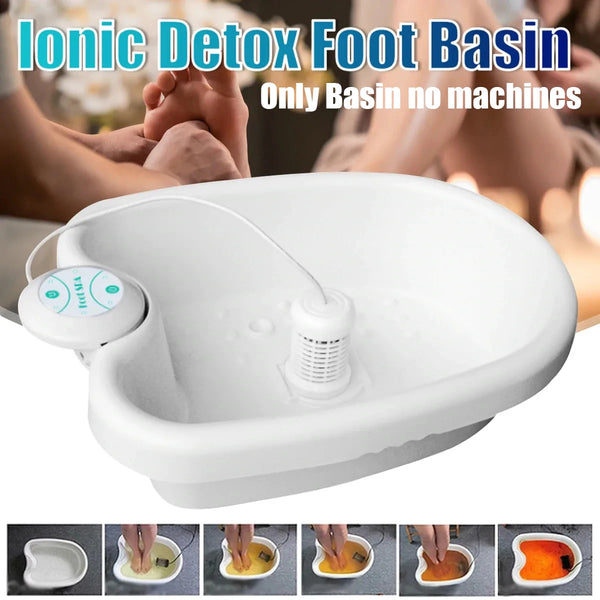 Foot BathTub Only Detox Ion Foot Spa Bath Basin Foot Soaking Bucket Sauna Footspa Bathtub Vibration Whirlpool Care Arrays Aqua