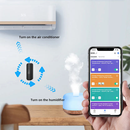 ONENUO Tuya ZigBee Smart Temperature and Humidity Sensor Battery Powered ZigBee Smart Home Security Work With Alexa Google Home