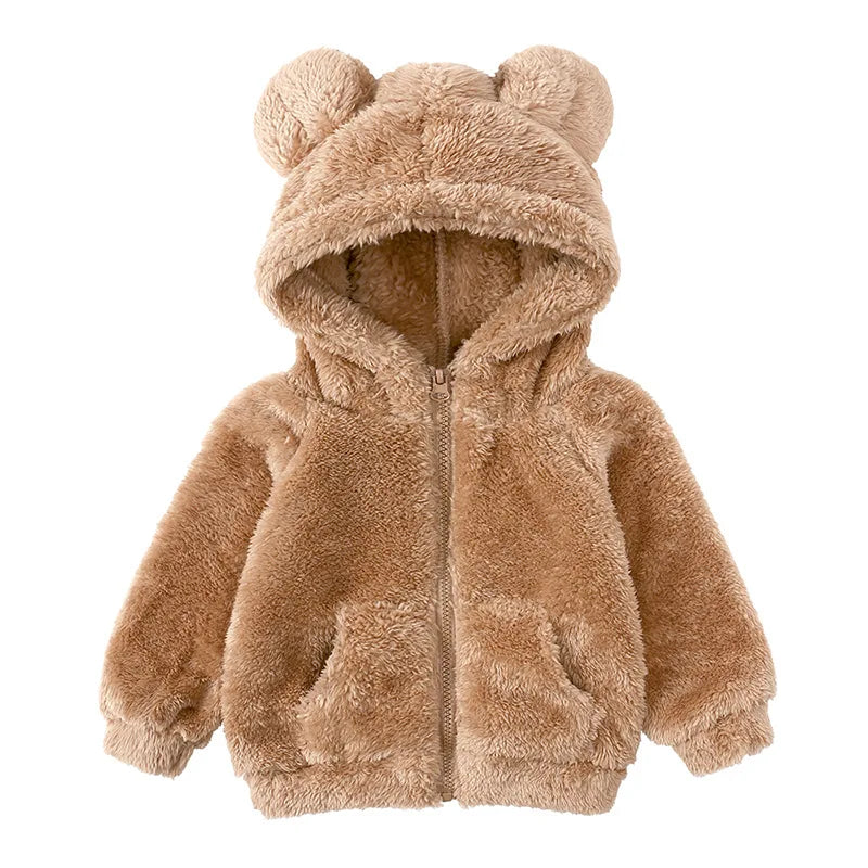 Kid Winter Clothes Warm Coats Children Thick Fleece Jacket For Baby Girl Boy Woolen Fur Coat Toddler Newborn Infant Clothing