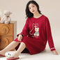 Pink Large Size Women Sets M-5XL Autumn Winter Long Sleeves Long Pants Cute Sleepwear Kawaii Pyjamas Soft Pijamas Girls Pjs Cozy