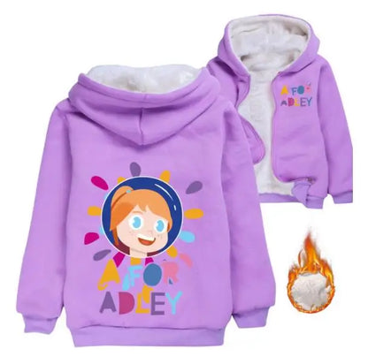 New Girls Winter Jacket Kids Parka A for Adley Hooded Thicken Warm Children Winter Jacket Girl Coat Little Girls Winter Jacket