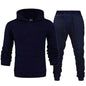 Basic Men/Women 2Pcs/Sets Sweatshirt Hoodies Pants 2025 Male Gyms Fitness Tops Joggers Sportswear Tracksuits