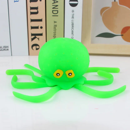 6 Colors Sponge Absorbent Octopus Baby Bath Toys Squeezing Stress Relief Toys Summer Swimming Pool Play Water Toy for Children