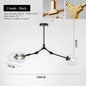 Nordic Chandeliers Dining Table Lighting for Living Room Decor Glass Pendant Ligths Bedroom Decoration Kitchen Island Led Lamps