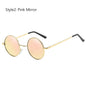 Retro Vintage Round Polarized Sunglasses Men Brand Designer Sun Glasses Women Alloy Metal Frame Black Lens Eyewear Driving UV400