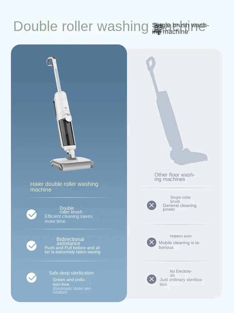 Haier Z9 WU1 dual power washing machine suction Mop Washing One Intelligent Household Appliance automatic mop cleaner