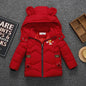 New Autumn Winter Boys Jacket Cute Little Bear Keep Warm Princess Girls Coat Hooded Zipper Fashion Baby Outerwear Kids Clothes