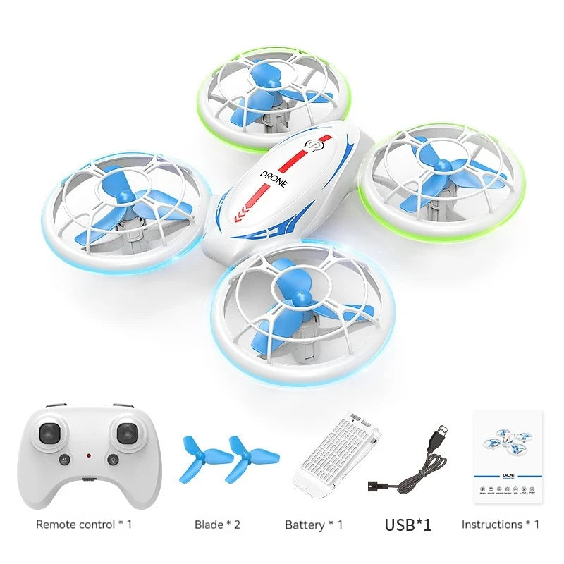 New Colorful Led Lighting Remote Control Drone 2.4g Attitude Hold Hovering 360° Roll Rc Drone Quadcopter Boy Kid Rc Drone Toys