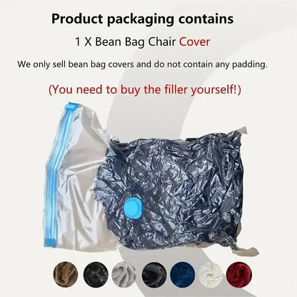 IStapromo Gifts Bean Bag Chair Giant Flannel Cover No Filling Furniture Bed Big Sofa Bed 6ft Beanbag Cover Living Room Sofas