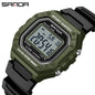 SANDA 2156 Fashion Men's Watches Waterproof Sports Watch For Man Military S-style Shock Stopwatch Shockproof Digital Wristwatch