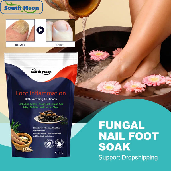 South Moon Foot Cleaning Soak Fungal Nail Treatment Remove Beriberi Paronychia Relieve Fatigue Anti Cracking Foot Bath Capsule