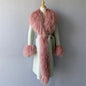 Women Mongolian Sheep Fur Coat Long Style Cashmere Jacket With Real Fur Trim Lady Autumn Winter Fashion Warm Outerwear