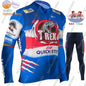 Kids Soudal Quick Step 2025 Cycling Jersey Winter Set World Champion Boys Girl Cycling Clothing Bike Thermal Jacket Suit Maillot