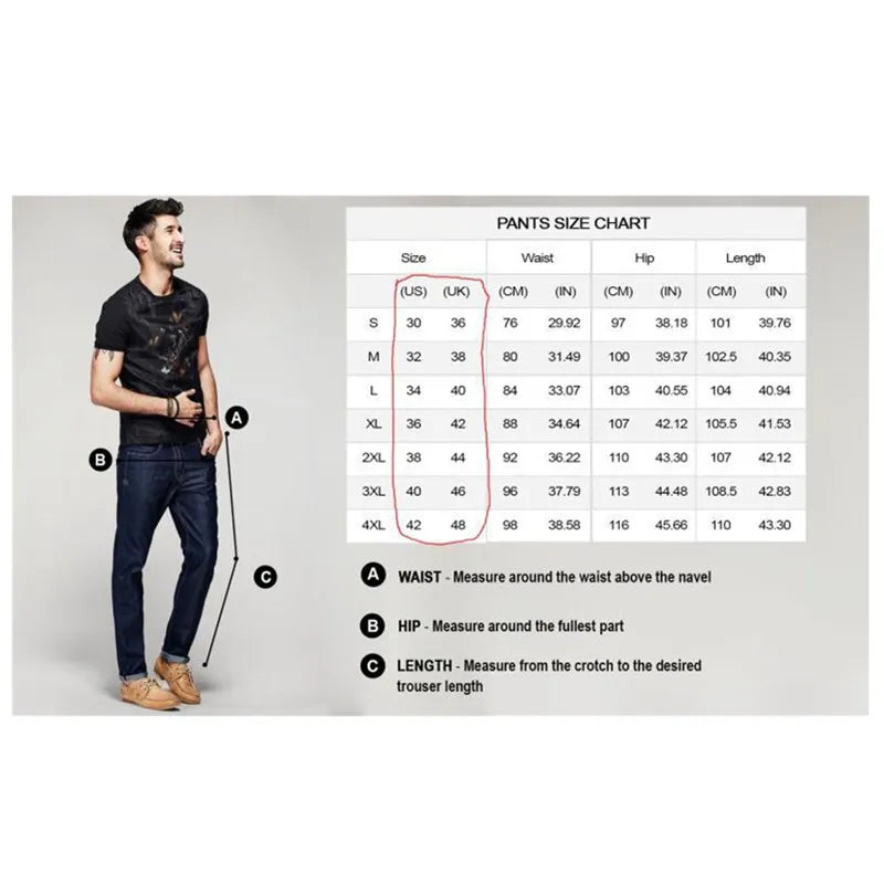 2025 New Skinny Jeans Light Blue Black Ripped Stretch Men's Pencil Pants Premium Brand Ropa Hombre S-XXXL Trousers Men