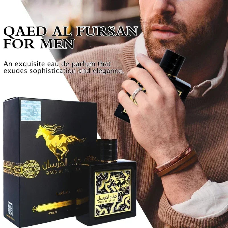 90ml Original High Quality Arabic Qaed Al Fursan for Men Eau De Body Spray Perfume Long-lasting Fragrance Charm Pheromones