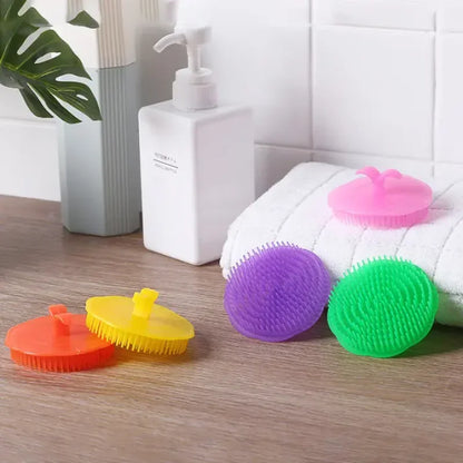 Soft Silicone Shampoo Brush Head Massage Brush Personal Care Bathroom Products Hair Washing Hair Scalp Massage Comb