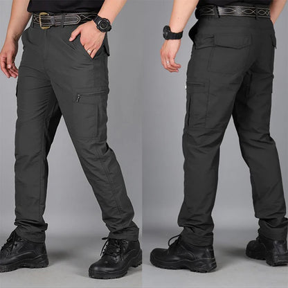 Men's Summer Tactical Cargo Pants Lightweight Casual Waterproof Trousers Casual Pants Wear-resisting Multi-pocket Outdoor Hiking