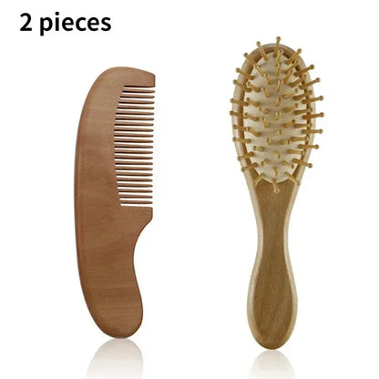 Wooden Baby Hair Brush Comb Soft Baby Bath Brush Clean Hair Body Gentlely Newborn Protect Shower Infant Wash Care Tool