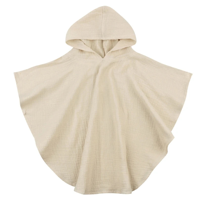 Soft Cotton Baby Hooded Towel Bath Towel for Boys Girls Bathrobe Sleepwear Children's Clothing Floral/Solid Color Infant ponchos