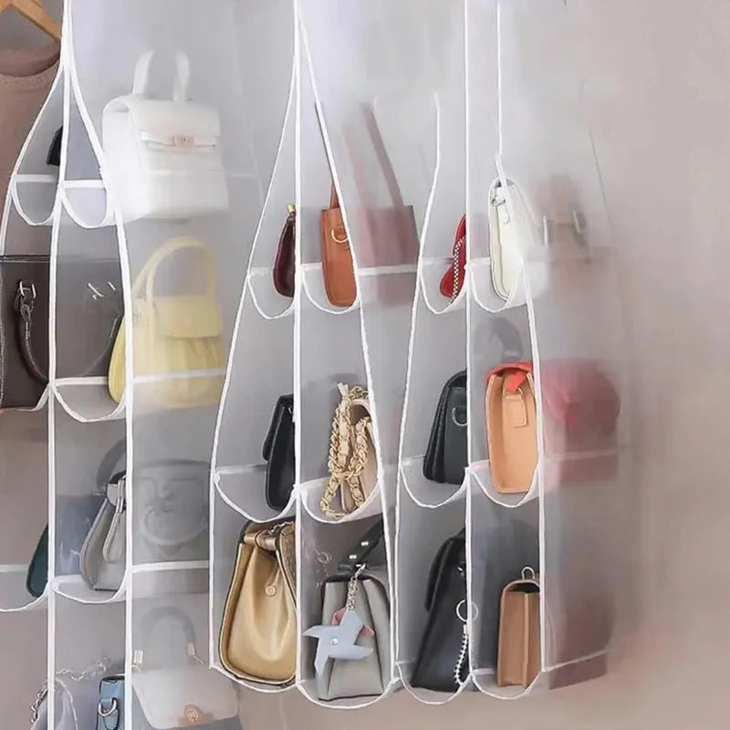 Handbag Hanging Organizer Hanging PurseOrganizer for Closet Organizers Bag StorageHanger Oxford Cloth Closet Bag Organizer