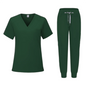 Many Colors Cheap Price V-Neck Women Nursing Uniform Sets Mint Purple Medical Uniform Women Jogger Leg Pants Medical Nurse Sets