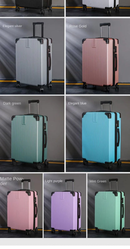 Aluminum Frame Carry-On Suitcase Luggage Mute Trolley Case Universal Wheel Durable And Sturdy Password Valise De Voyage