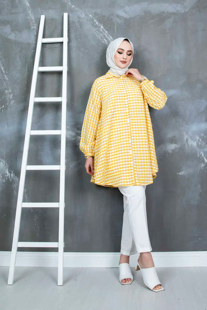 Women 88gingham Hijab Tunic Ramadan Dubai Musulman Islamic Longo Vestidos Made Turkey Hot Sale Summer Morocco New Robe Femme