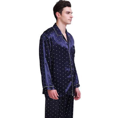 Mens Silk Satin Pajamas Set   Pyjamas  Set   PJS  Sleepwear Set   Loungewear U.S,S,M,L,XL,XXL,3XL , 4XL