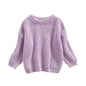 Newest Newborn Baby Girl Boy Knitted Long Sleeve Autumn Winter Sweater Solid Loose Pullover Casual Tops Kids Clothes 3M-5Y