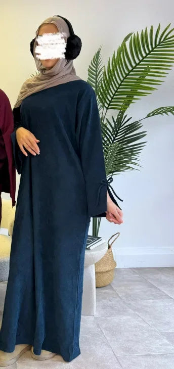 2025 Modest Winter Corduroy Abaya