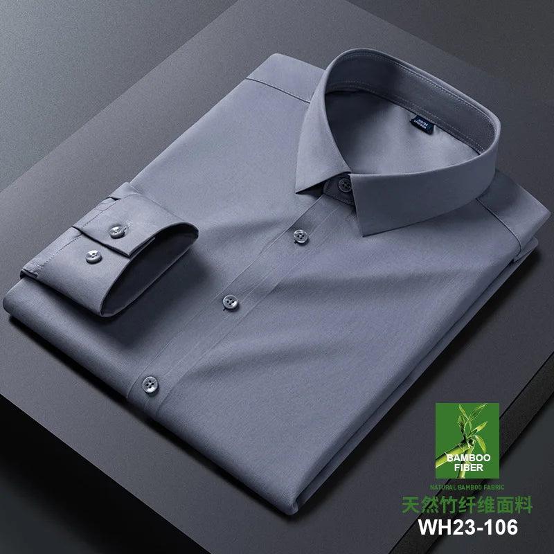 Men's Anti-Wrinkle Slim Fit Dress Shirt