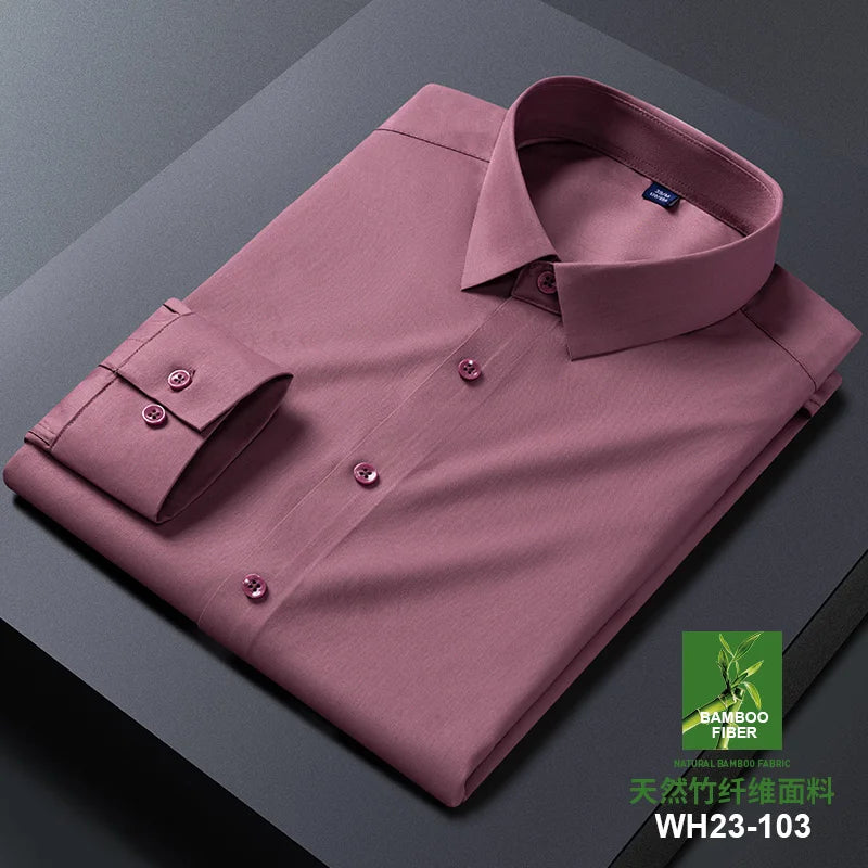 Men's Anti-Wrinkle Slim Fit Dress Shirt