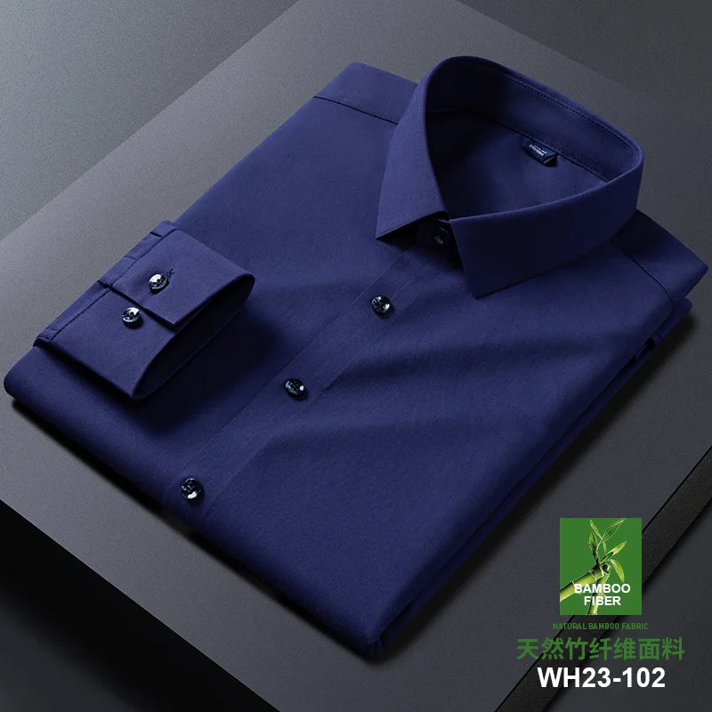 Men's Anti-Wrinkle Slim Fit Dress Shirt