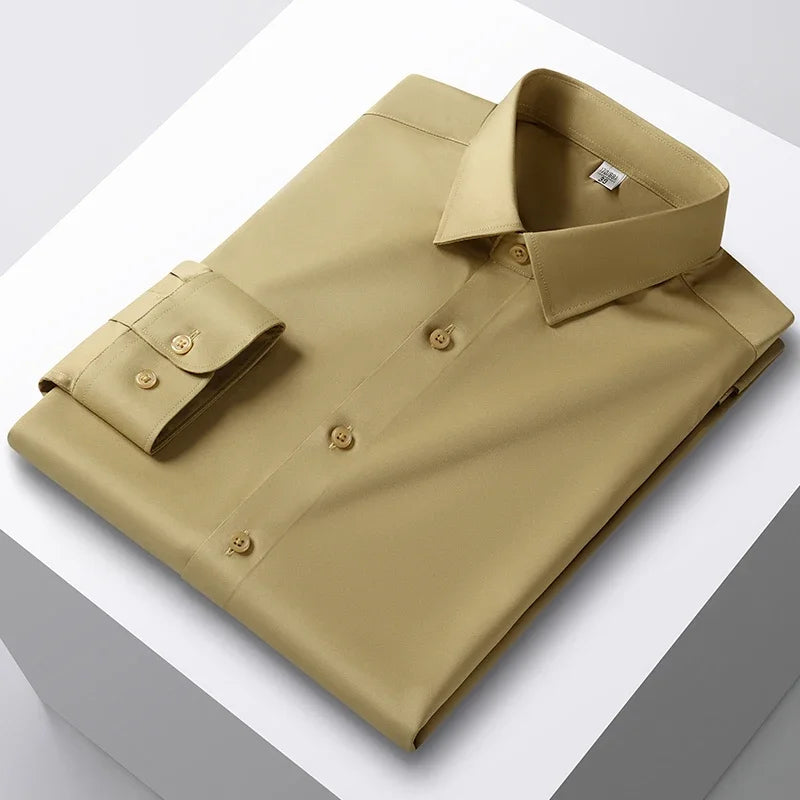 Men's Non-Iron Silk Slim Fit Shirt