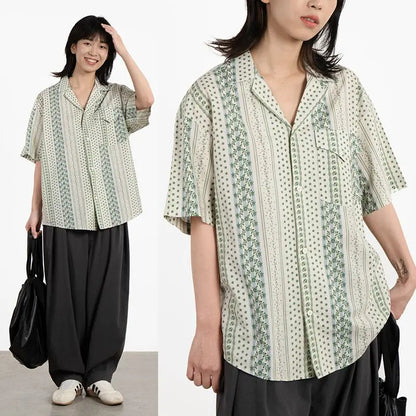 Korean Summer Casual Short-Sleeved Shirt