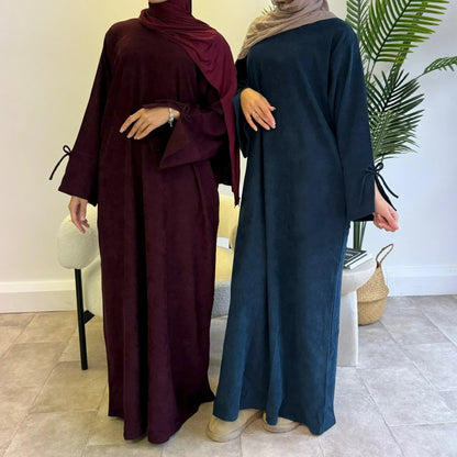 2025 Modest Winter Corduroy Abaya