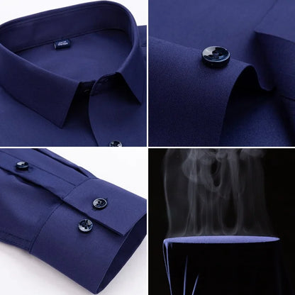 Men's Anti-Wrinkle Slim Fit Dress Shirt