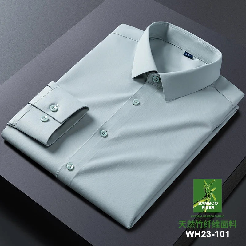 Men's Anti-Wrinkle Slim Fit Dress Shirt